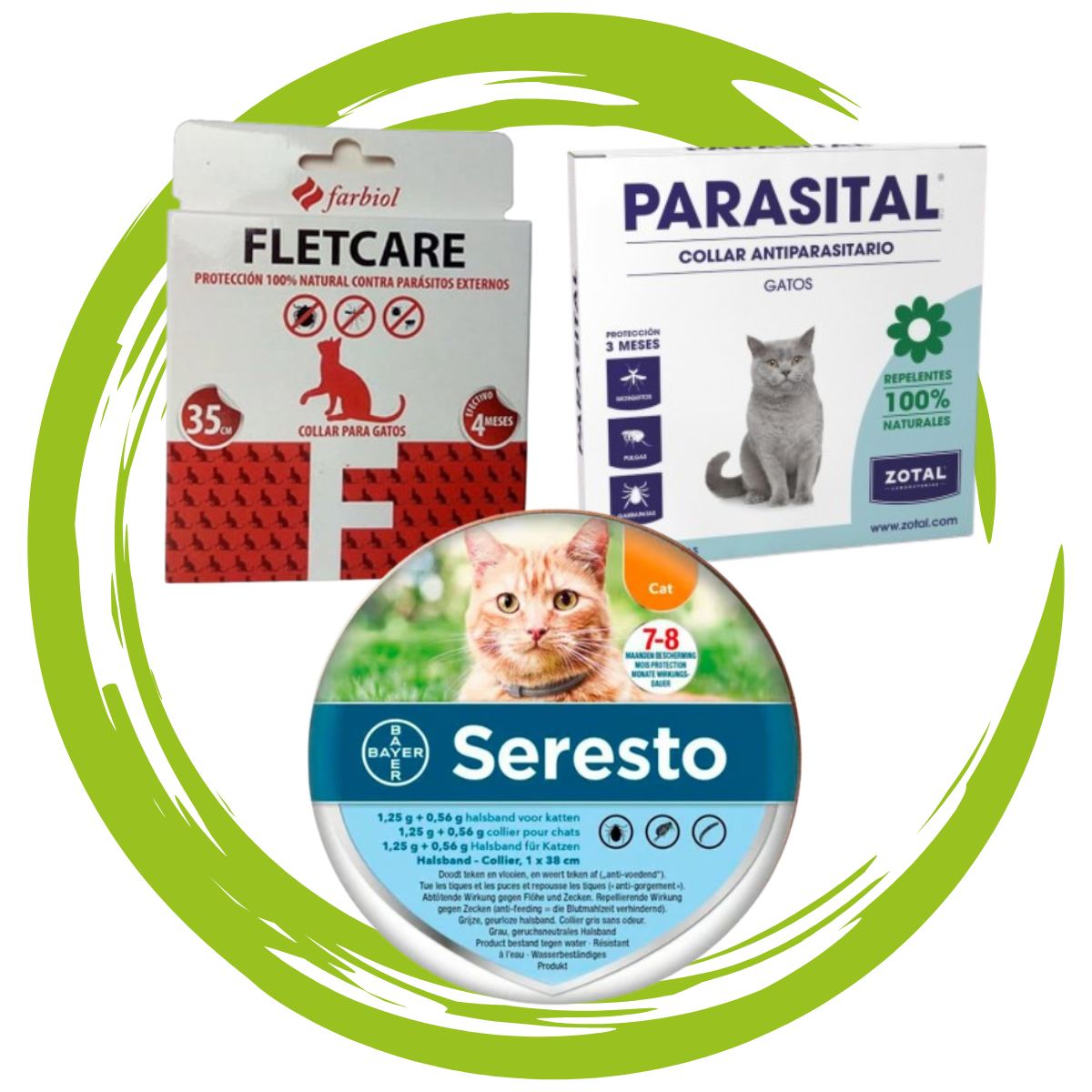 Collar antiparasitario gatos