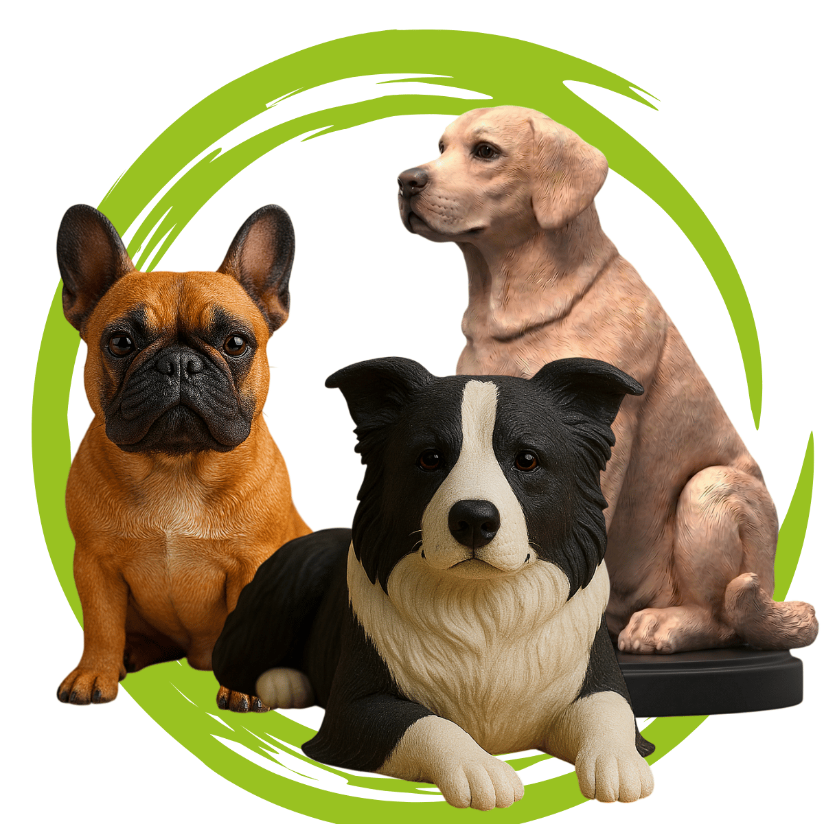 Figuras 3D de Mascotas en Resina