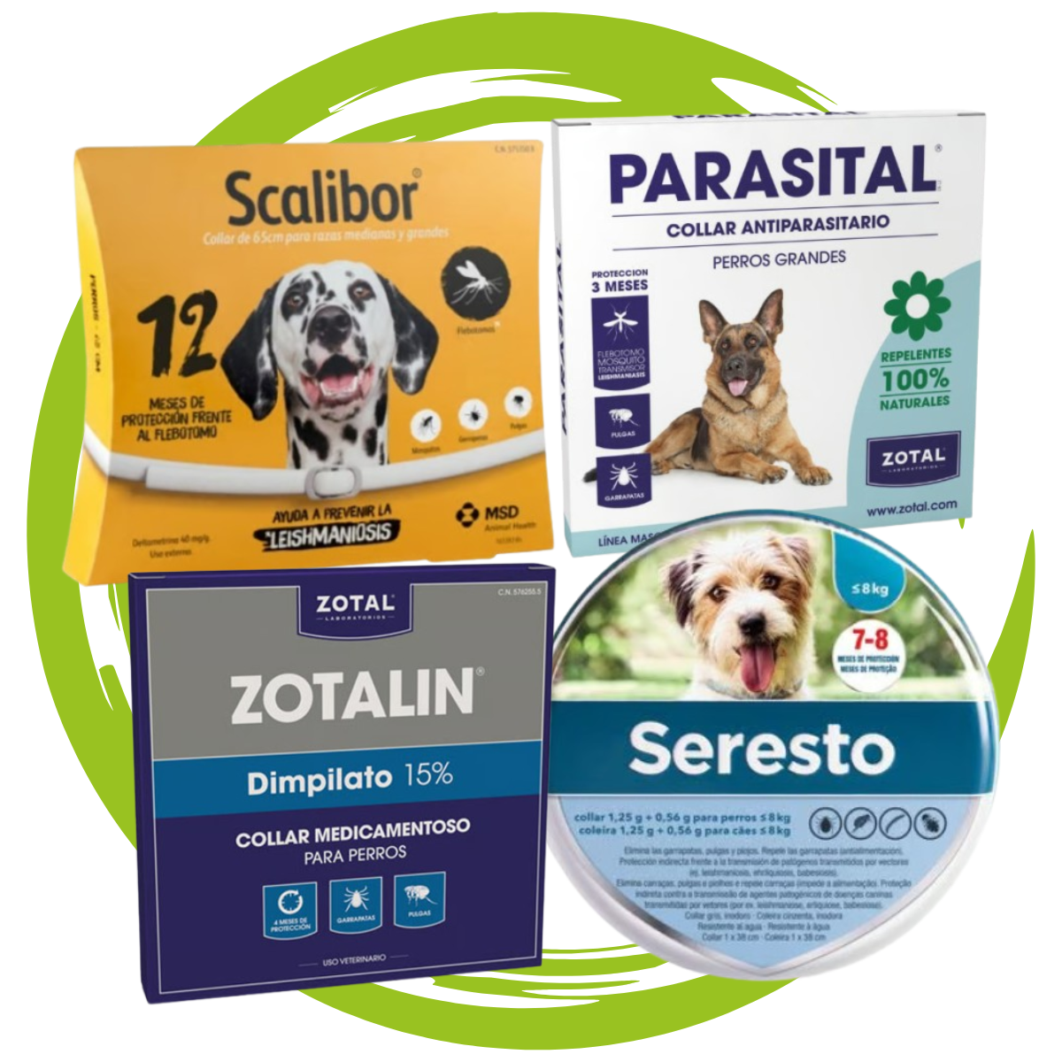 Collar antiparasitario perros