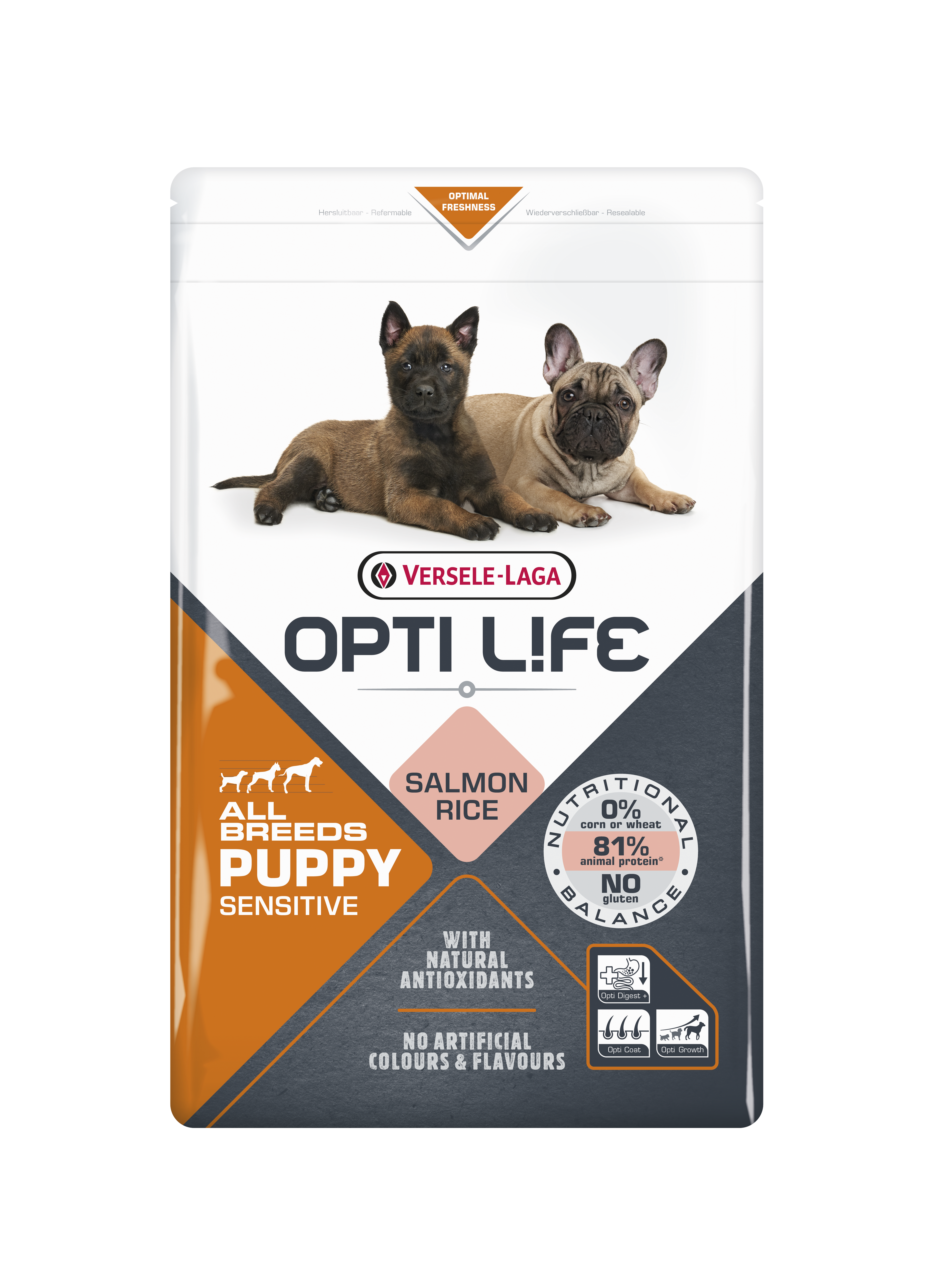 OPTI LIFE CACHORRO SENSITIVE ALL BREEDS 2,5 KG