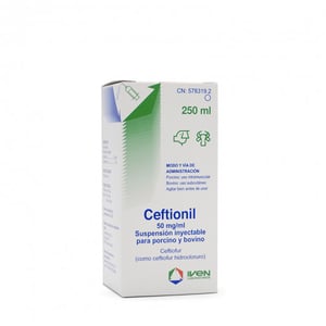 CEFTIOCYL 50 mg/ml INYECTABLE PARA PORCINO Y BOVINO