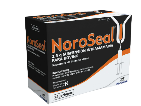 NOROSEAL 2,6 g SUSPENSION INTRAMAMARIA PARA BOVINO 24 U