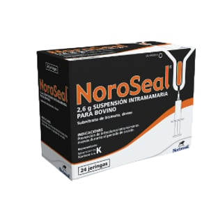 NOROSEAL 2,6 g SUSPENSION INTRAMAMARIA PARA BOVINO 24 U