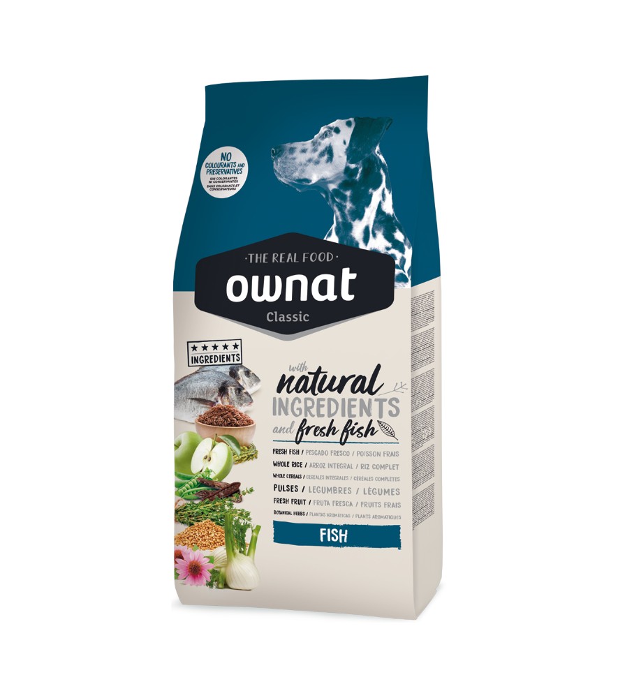 Ownat Classic Fish | Pienso natural para perros adultos con pescado fresco