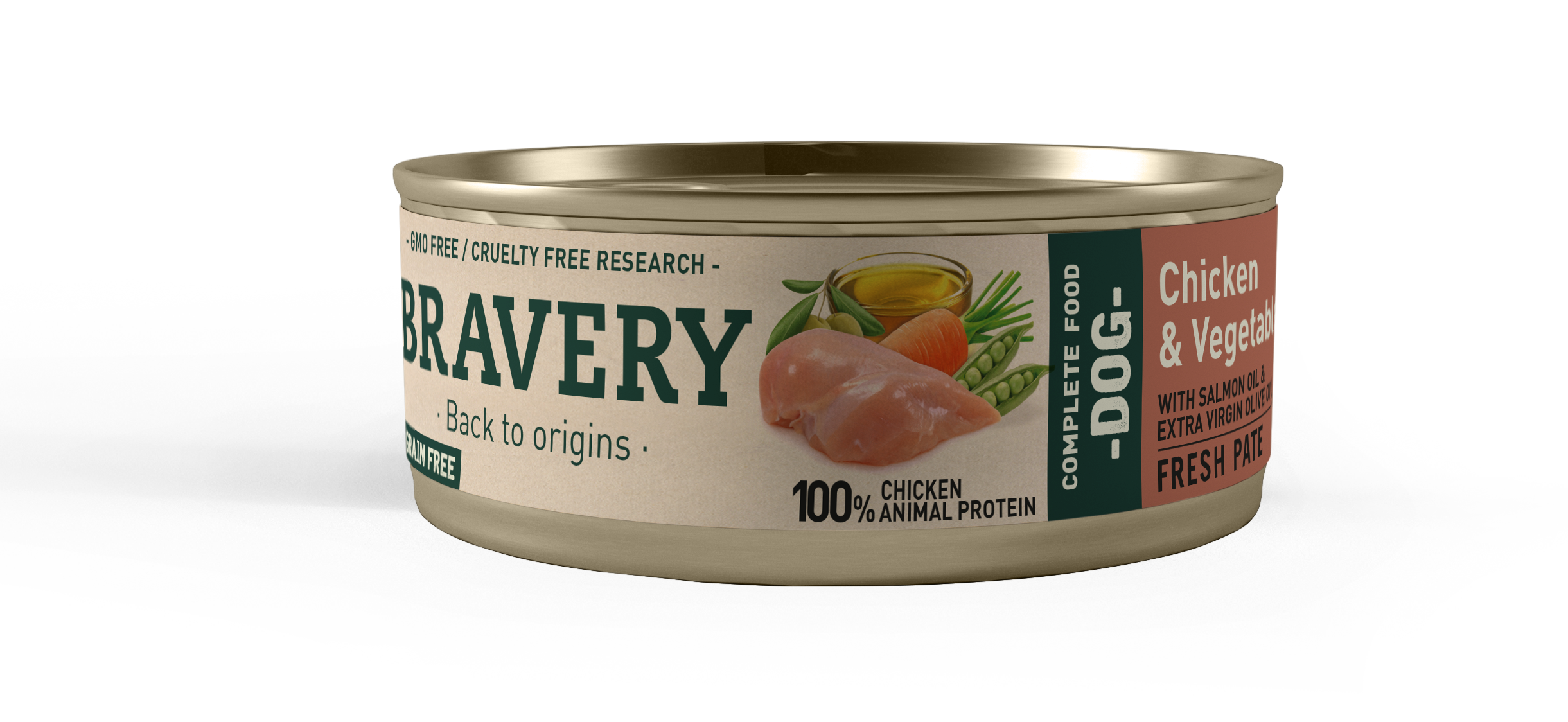 LATA BRAVERY DOG CHICKEN & VEGETABLES 80 GR