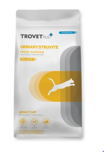 Pienso TROVET Urinary Struvite para Gatos Adultos - Control y Disolución de Cálculos Urinarios 1,2 kg

