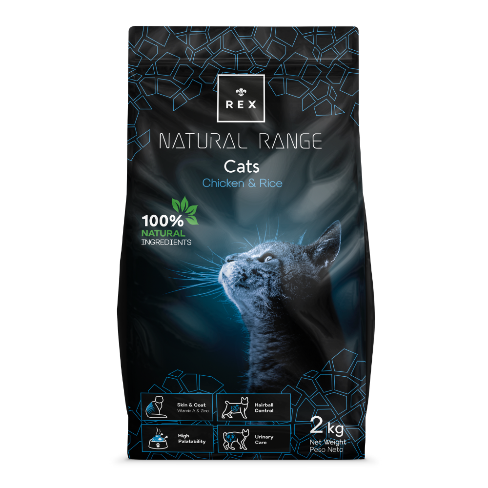Rex Natural Range Gatos Pollo y Arroz 2 kg