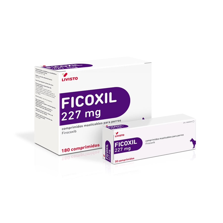 FICOXIL 227 mg COMPRIMIDOS MASTICABLES PARA PERROS 30 COMPRIMIDOS