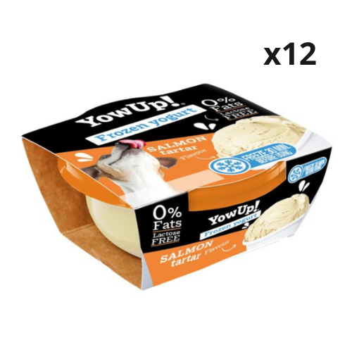 Yowup! Yogur Helado Sabor Salmón Tartar Para Perros Y Gatos 12X110 Gr