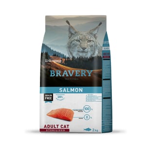 BRAVERY SALMON ADULT CAT STERILIZED 2 KGS