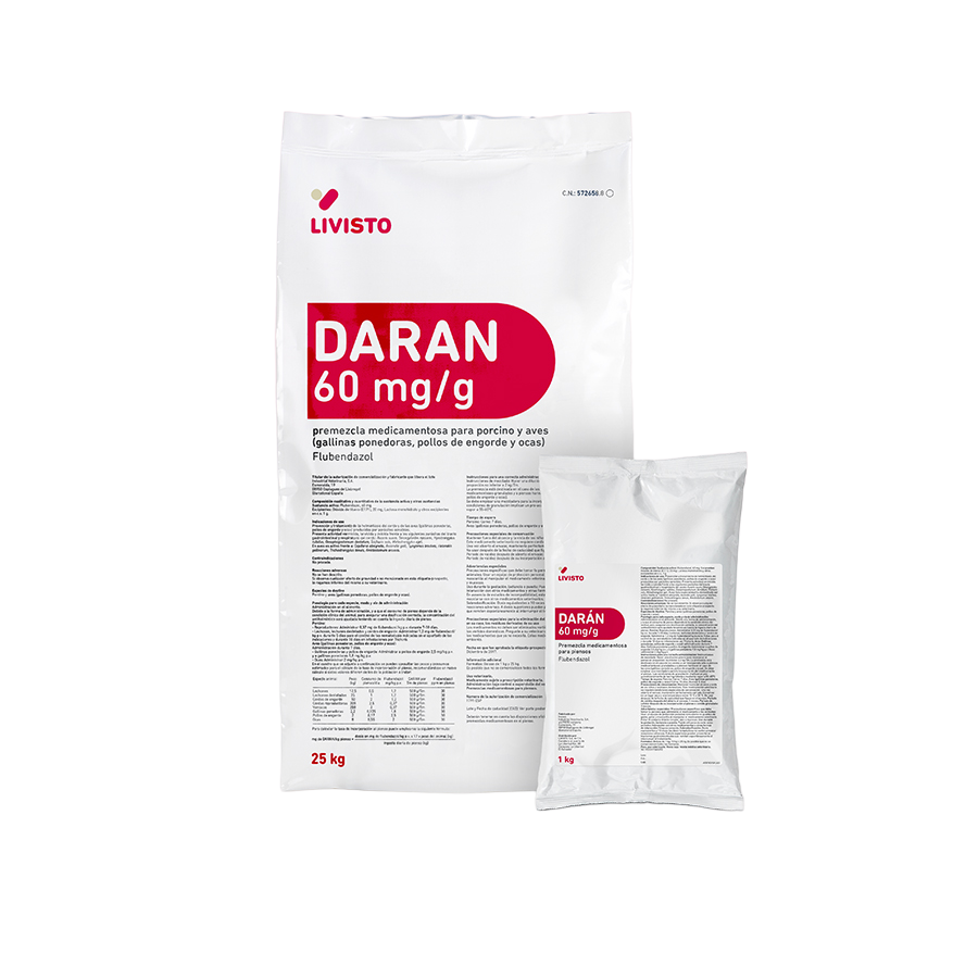 DARAN 60 MG/GR PMX SACO 25 KG