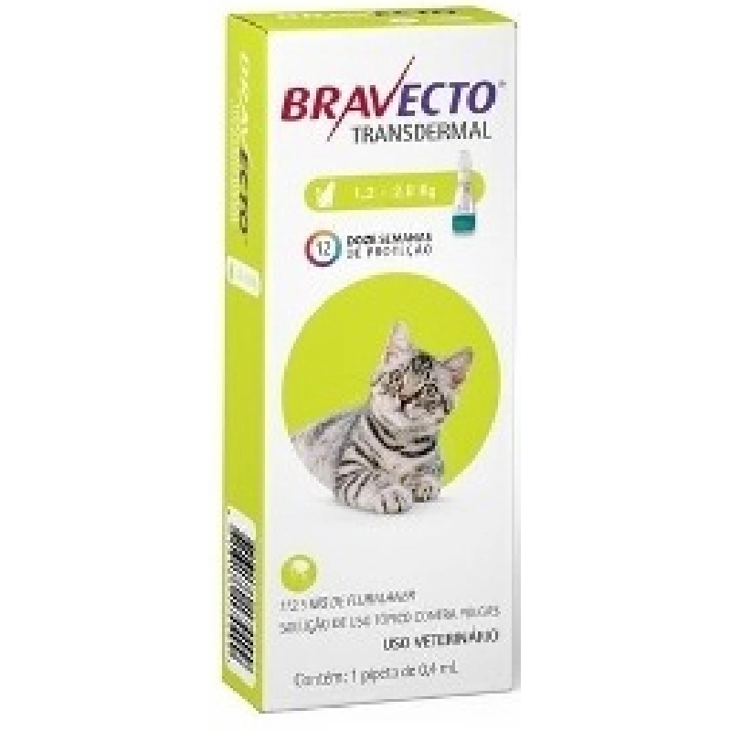 BRAVECTO PLUS GATO 112,5MG (1.1-2.8 KGS) 1 PIPETA