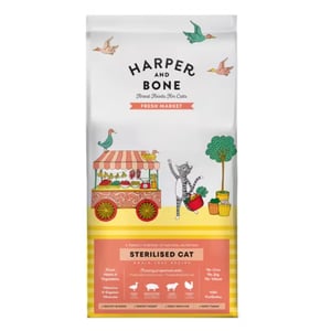 HARPER & BONE CAT STERILISED FRESH MARKET Pato, cerdo, cordero y pavo 2 KG