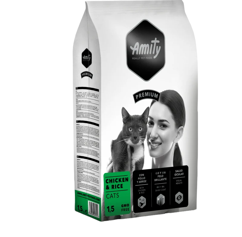 AMITY PREMIUM CHICKEN & RICE CATS 1,5 KGS