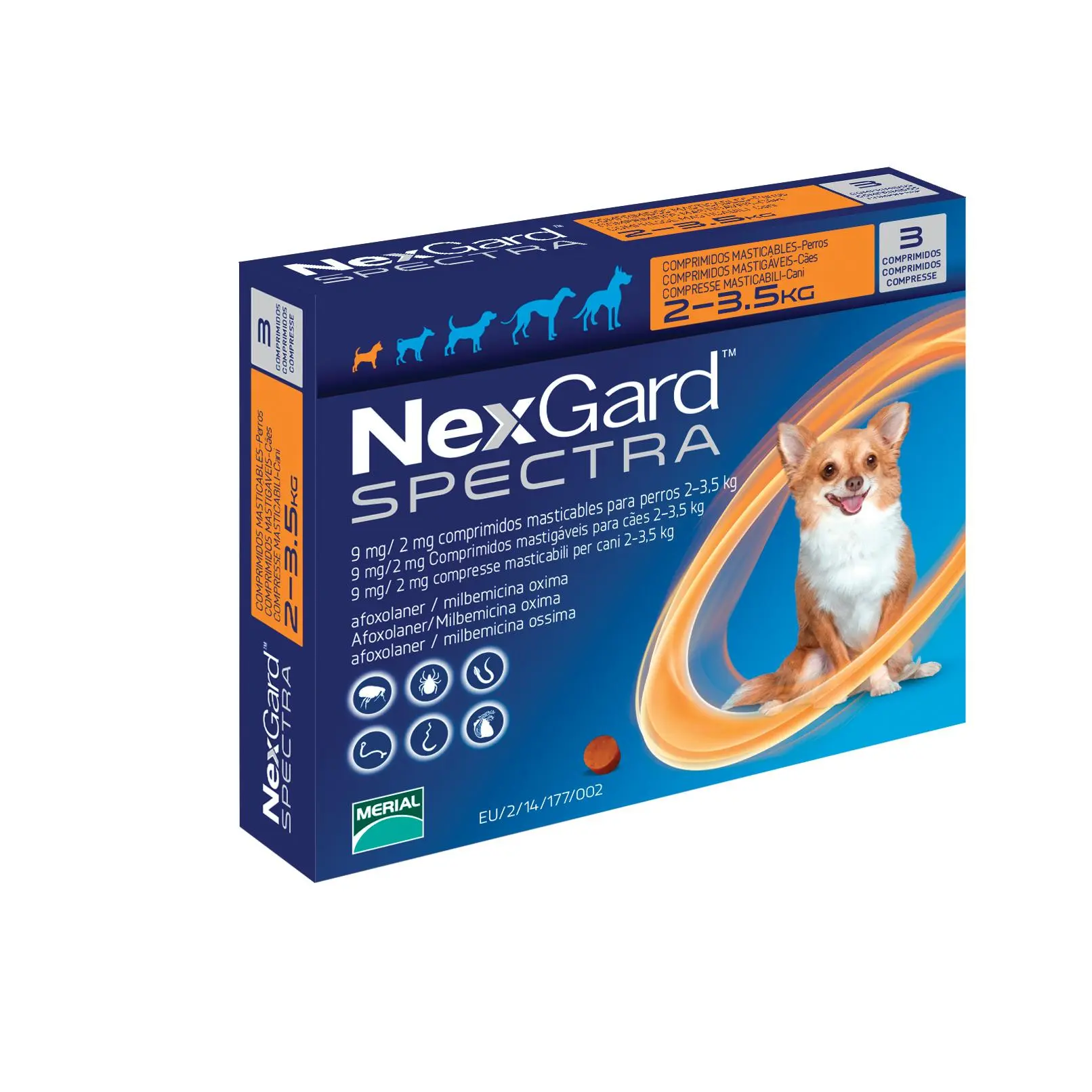 NEXGARD SPECTRA 3COMP XS (2-3.5 KG)