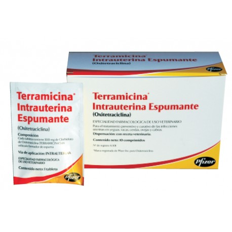 TERRAMICINA 500 mg COMPRIMIDOS INTRAUTERINOS (10 tabl.)