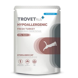 TROVET PLUS STERILISED HYPOALLERGENIC TURKEY 70 GR