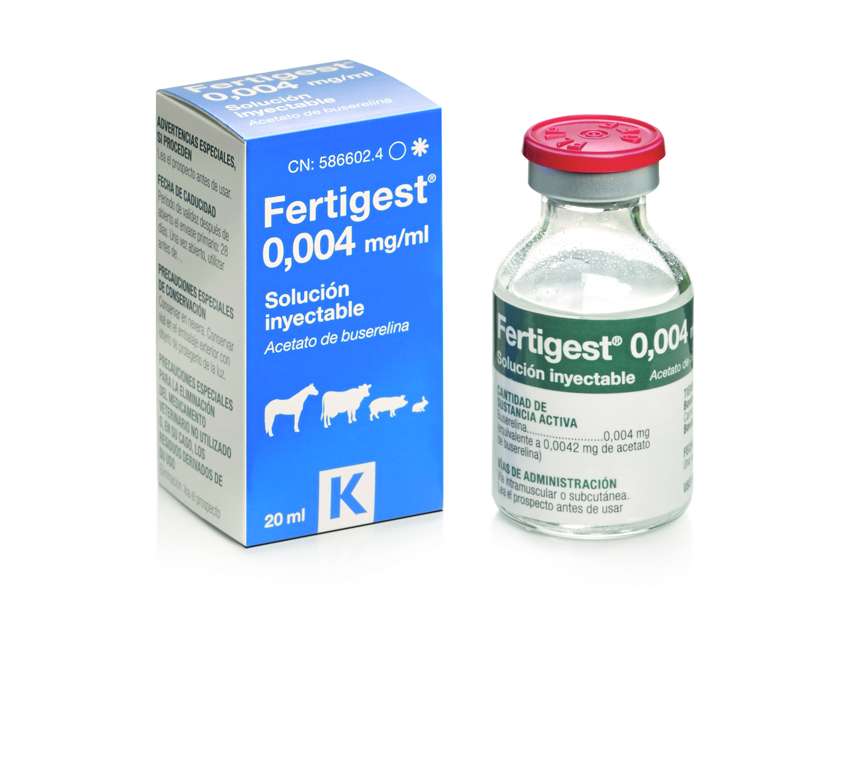 FERTIGEST 0,004 MG/ML SOLUCION INYECTABLE 20 ML