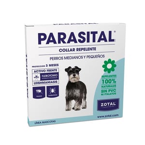 Parasital Collar Antiparasitaio Para Perros Pequeños y Medianos 60 Cm
