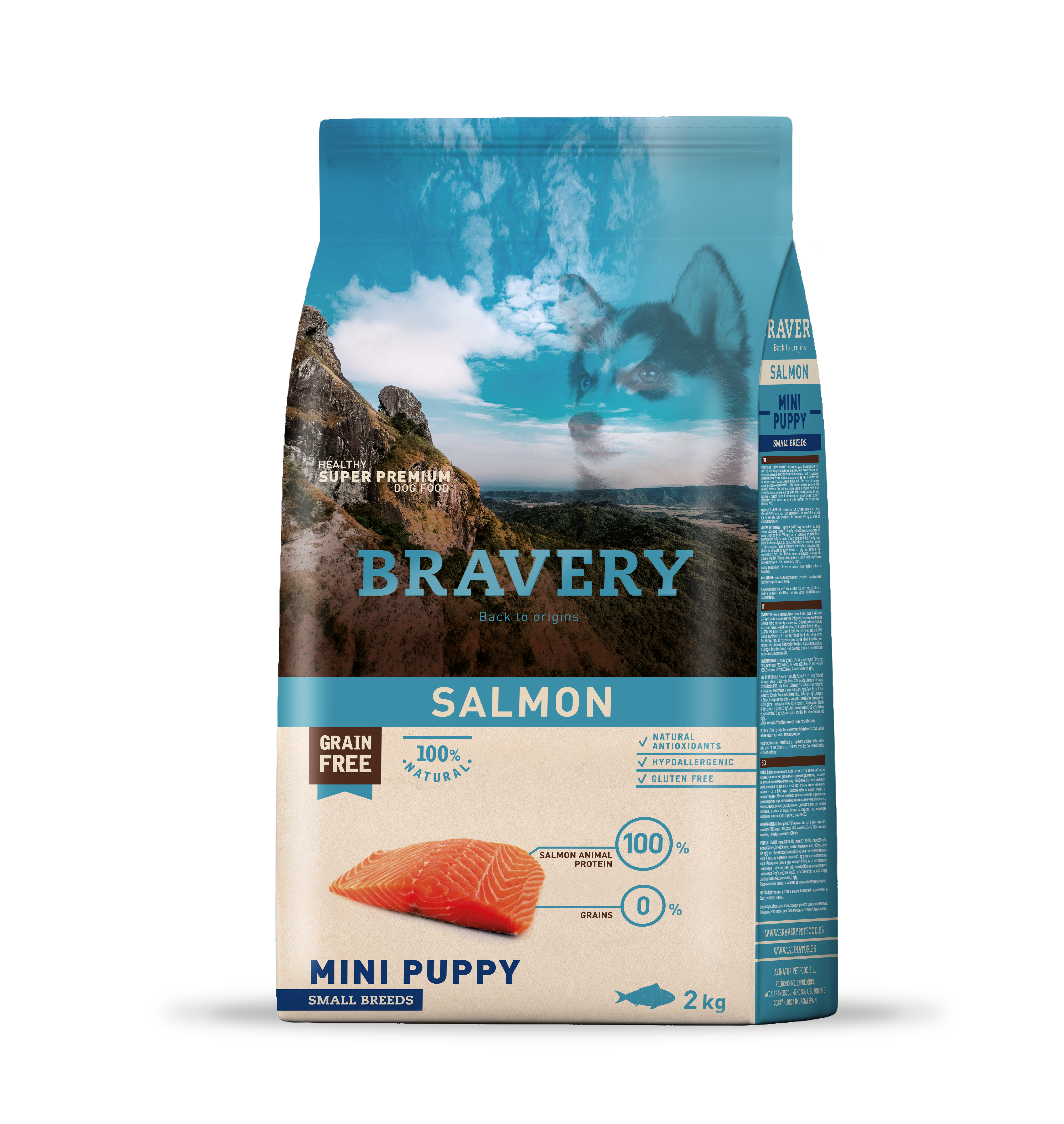 BRAVERY SALMON MINI PUPPY SMALL BREED 2KG