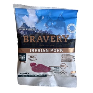 MUESTRA BRAVERY IBERIAN PORK ADULT LIGHT LARGE/MEDIUM BREEDS 70 Gr