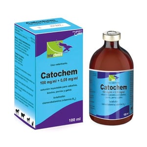 CATOCHEM 100 MG/ML + 0,05 MG/ML SI CABALLOS BOVINO y PERROS 100 ML (AV-IV)
