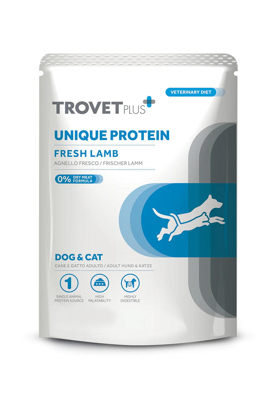 Trovet Unique Protein Cordero para Perros y Gatos – 300 g

