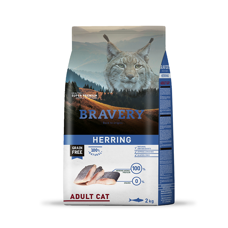 BRAVERY HERRING ADULT CAT  2 KGS
