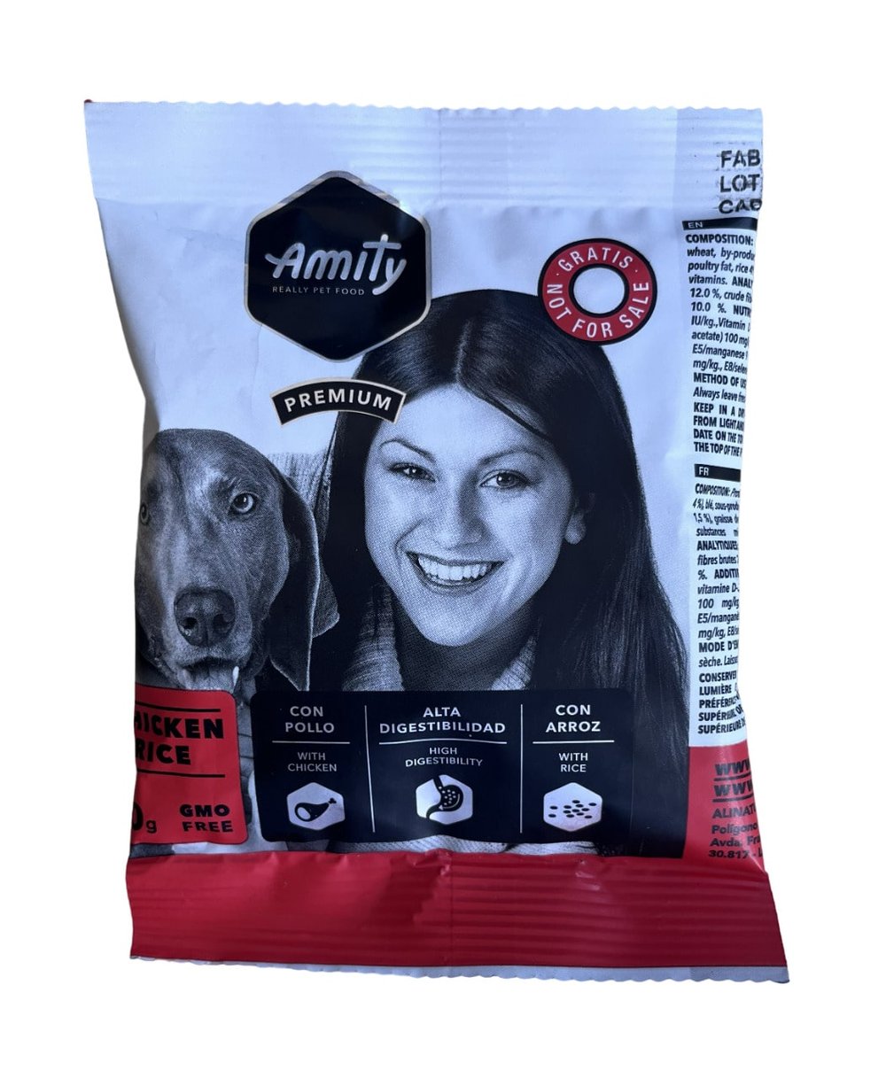 MUESTRA AMITY PREMIUM CHICKEN & RICE 70 Gr