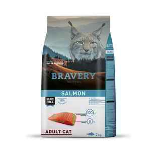 BRAVERY SALMON ADULT CAT  2 KGS