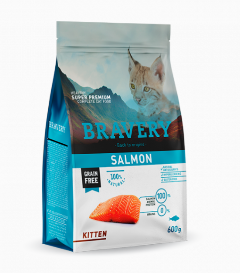 BRAVERY SALMON KITTEN 600 GR