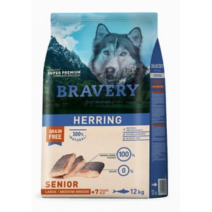 BRAVERY HERRING SENIOR LARGE/MEDIUM BREEDS 4 KG