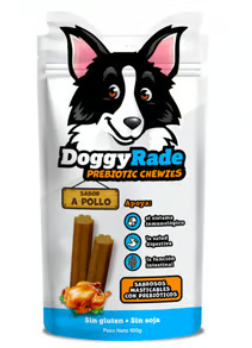 DoggyRade Prebiotic Meat Snack + Superfoods Sabor Pato – Caja con 13 Unidades | Snack Natural y Nutritivo para Perros con Prebióticos