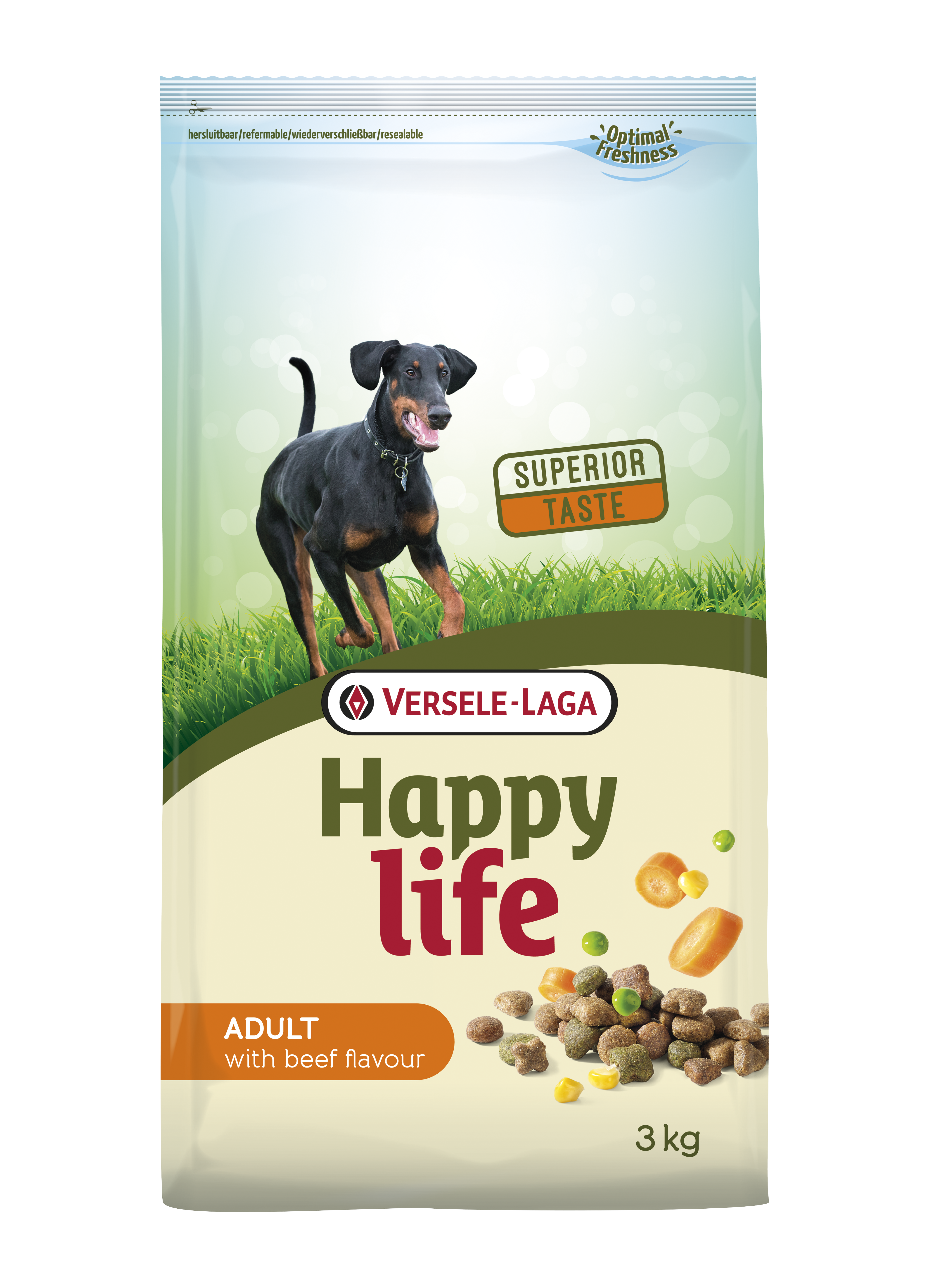 HAPPY LIFE ADULT TERNERA 3 KG