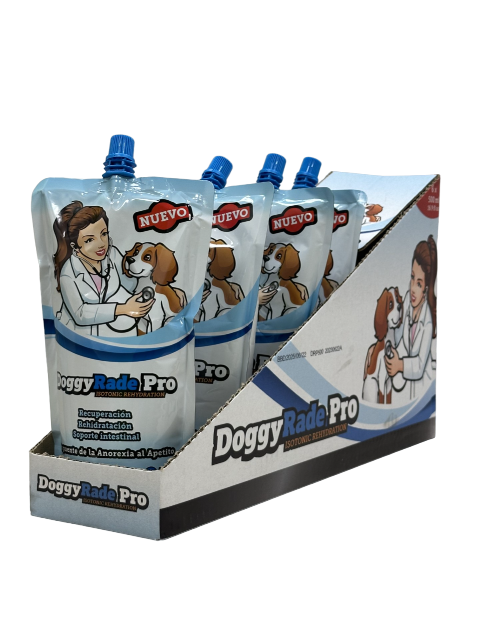 DoggyRadePro Suplemento Hidratante Avanzado para Perros 500 ml | Recuperación y Soporte Veterinario

