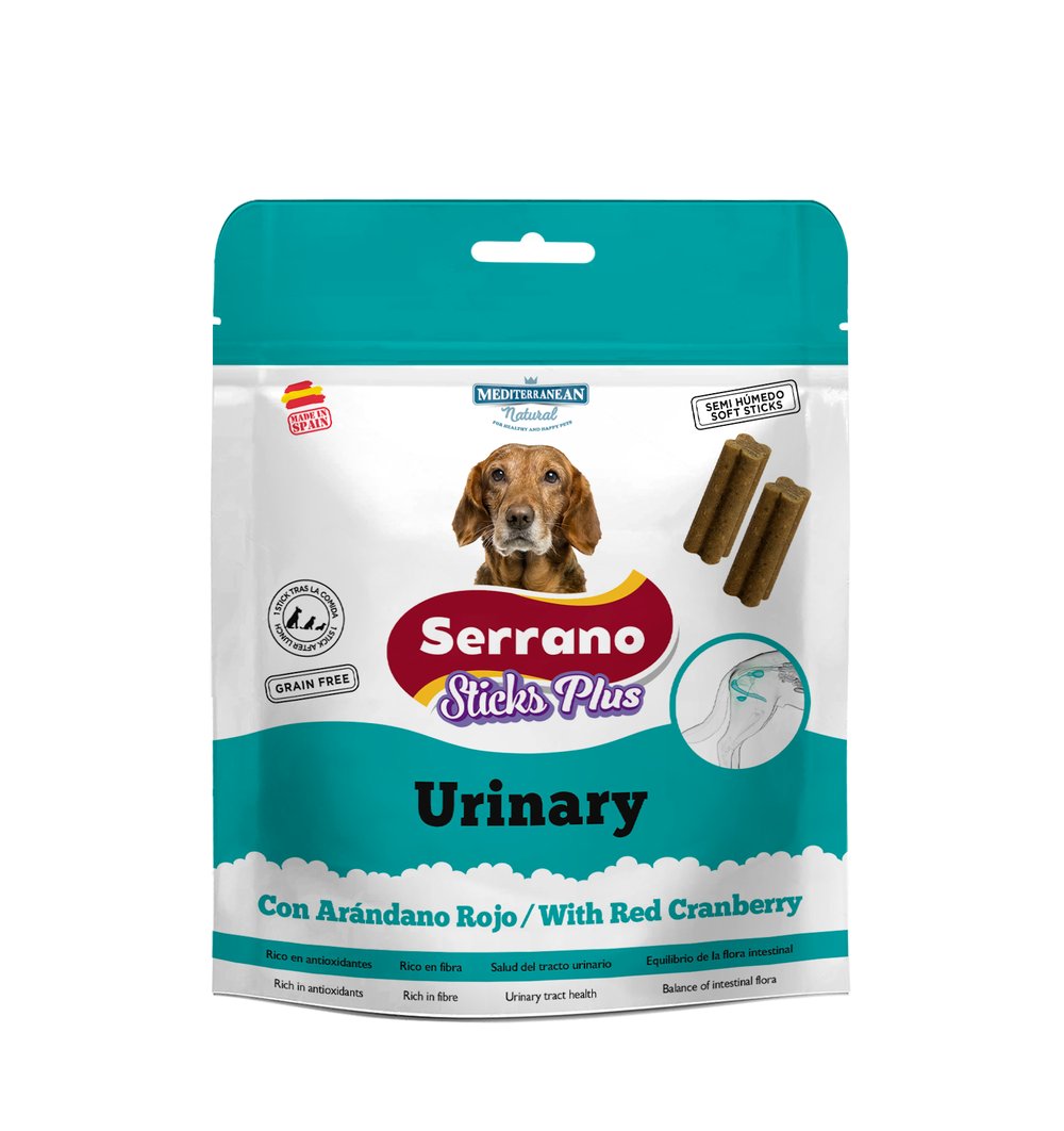 Serrano Sticks Plus | Barritas para Perros para el Cuidado Urinario | 110 g