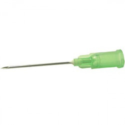AGUJA DESECHABLE VERDE 21G 0,8X25MM (1UD)