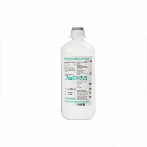 HIPERTONICO SALINO 7,5 g/100 ml SOLUCION PARA PERFUSION PARA BOVINO, CABALLOS, OVINO, CAPRINO, PORCINO, PERROS Y GATOS 500 ml