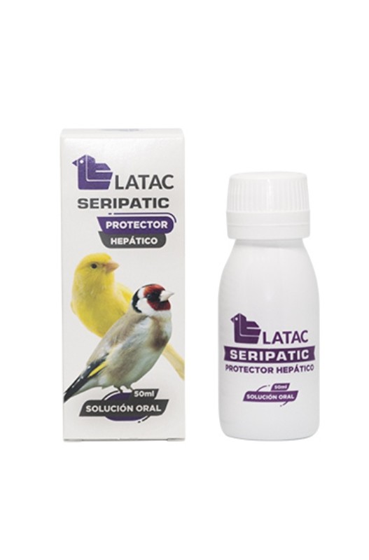 LATAC SERIPATIC 50 ml – Protector Hepático y Estimulante Inmunitario para Aves Ornamentales
