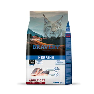 BRAVERY HERRING ADULT CAT STERILIZED 2 KGS