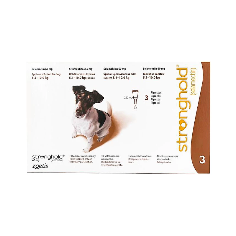 STRONGHOLD 60 MG 5-10 KG PERROS 3 PIPETAS.