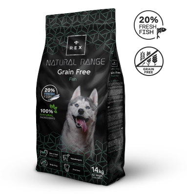 Rex Natural Range Sin Granos Pescado 14 kg

