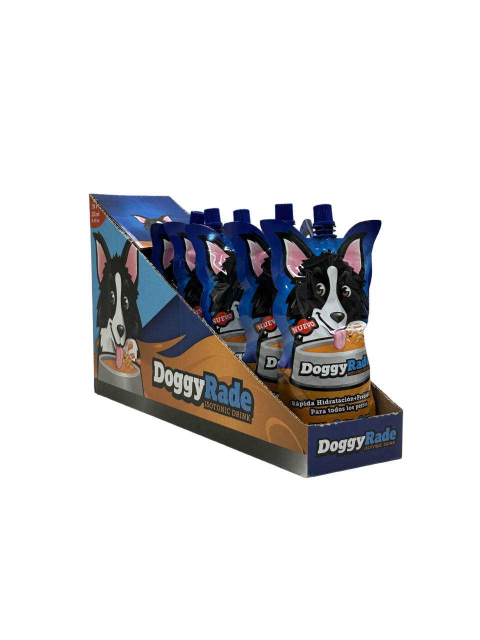 DoggyRade Bebida Isotónica para Perros 250 ml | Hidratación Saludable con Prebióticos para la Digestión