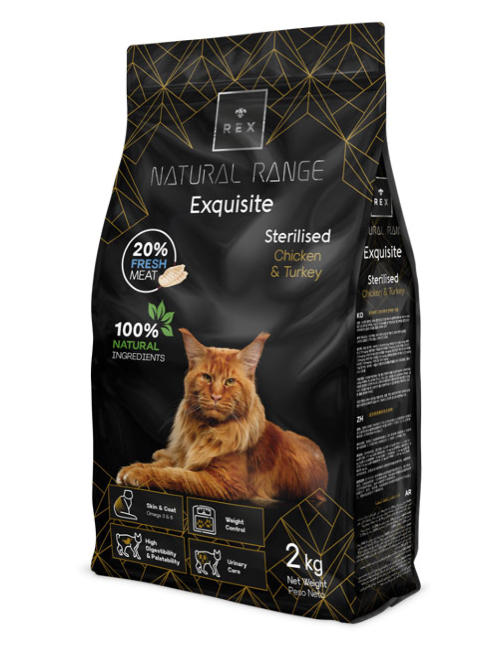 REX NATURAL RANGE EXQUISITE STERILISED CHICKEN TURKEY 2 KG