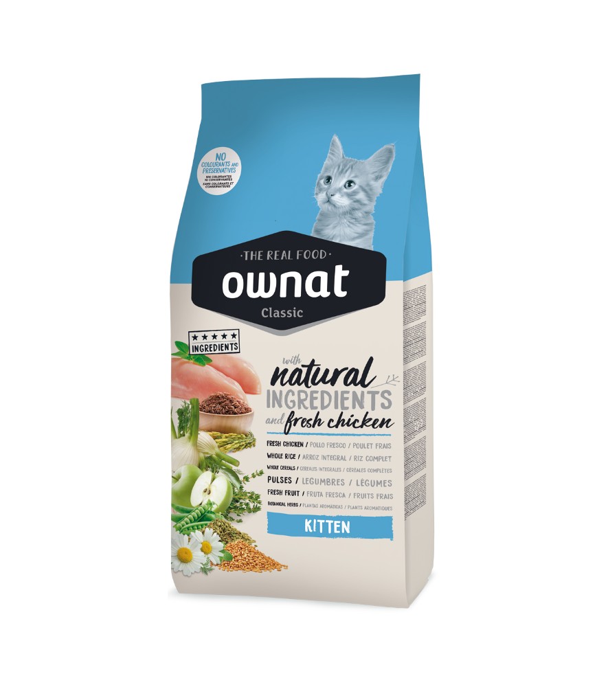 Ownat Classic Kitten | Pienso natural para gatitos y gatos jóvenes