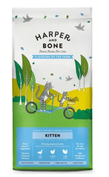 HARPER & BONE CAT KITTEN FLAVOURS FARM Pato, pollo y pavo 5 KG
