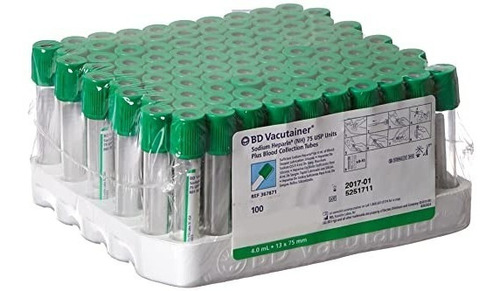 TUBOS VACUTAINER C/ HEPARINA (100 UNID)