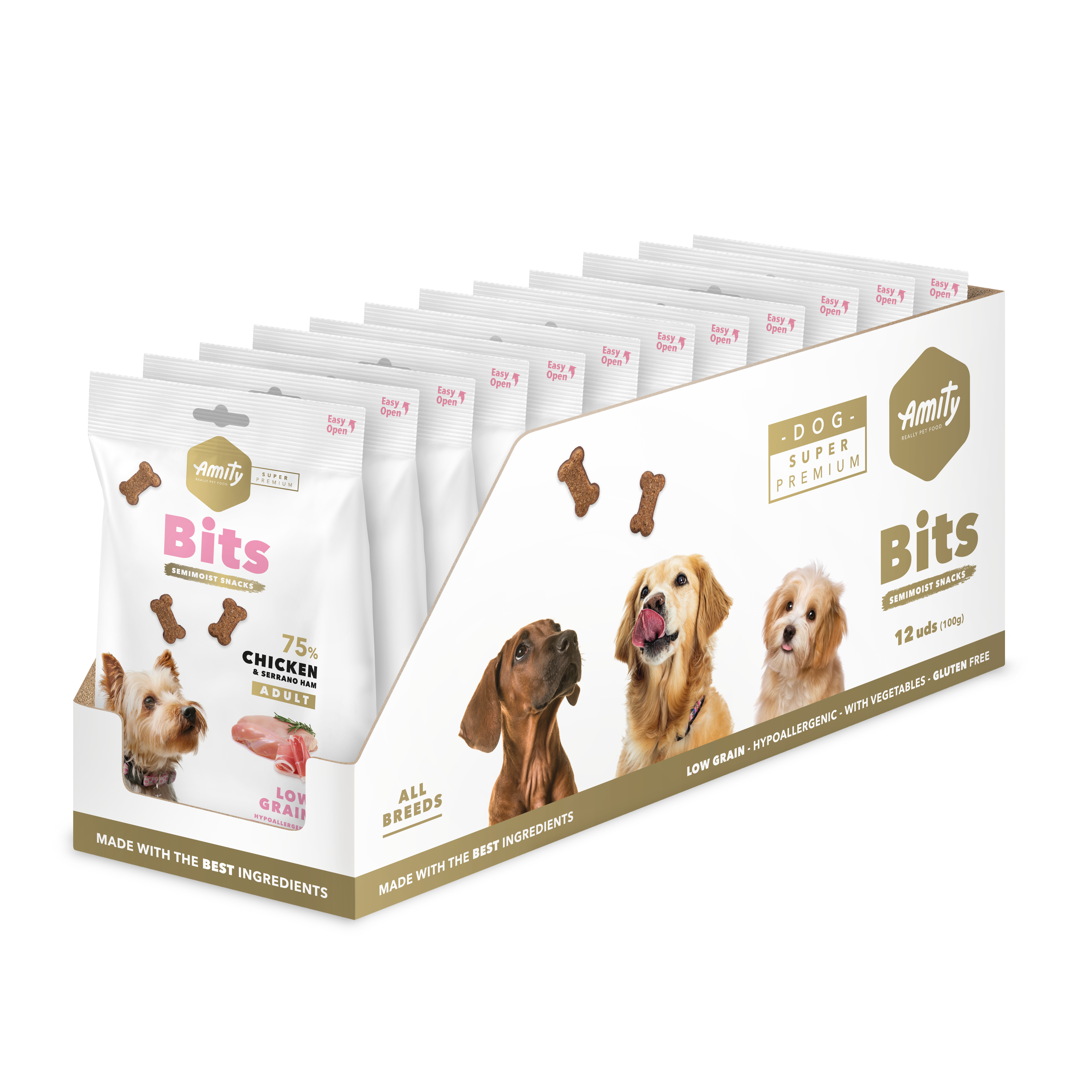 AMITY SUPER PREMIUM BITS CHICKEN & SERRANO HAM