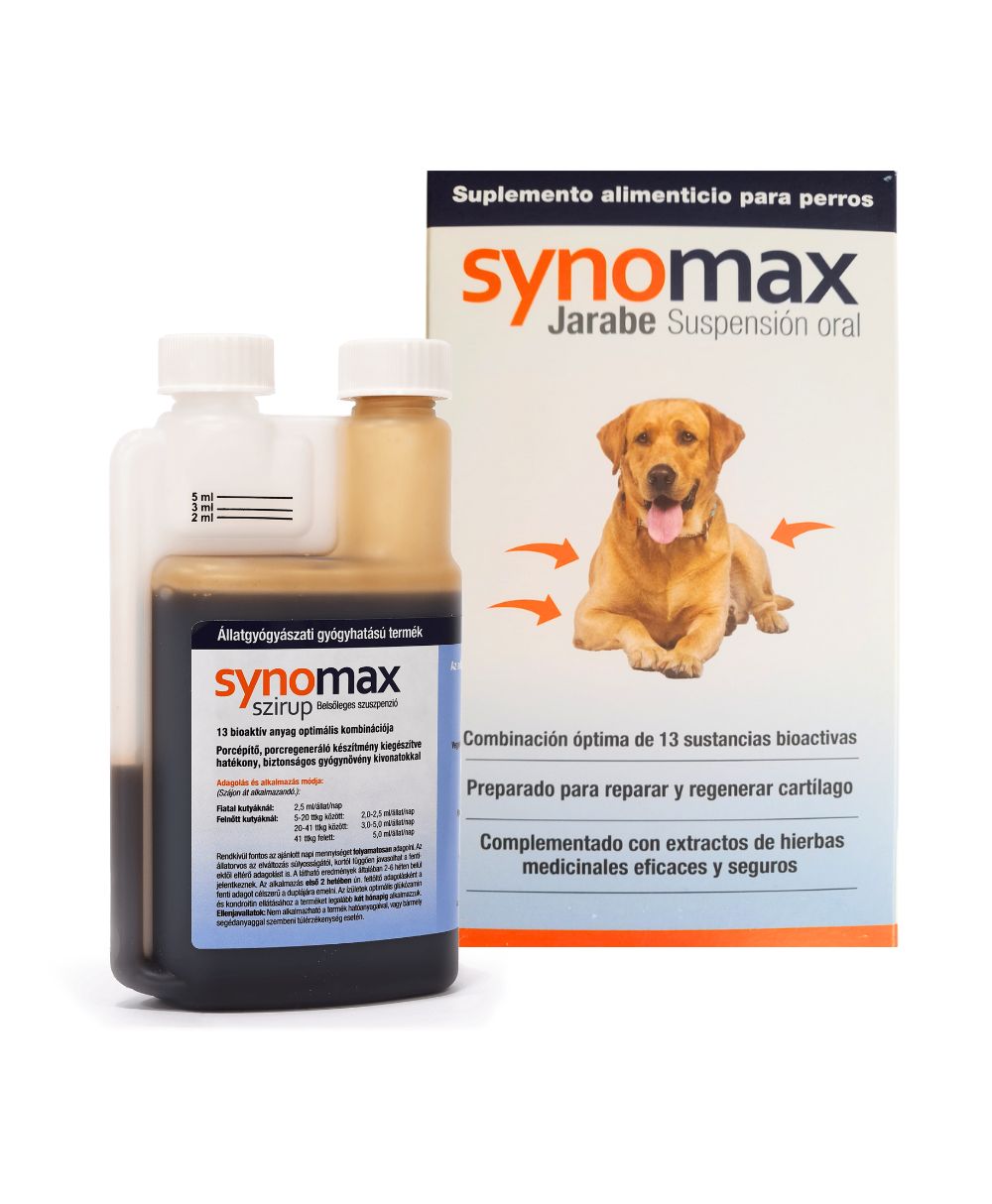 Synomax Jarabe 275 ml – Condroprotector para Perros que Regenera y Protege Articulaciones