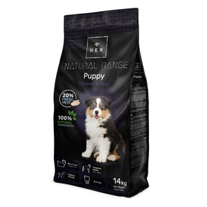 Rex Natural Range Cachorro Pollo y Arroz 14 kg